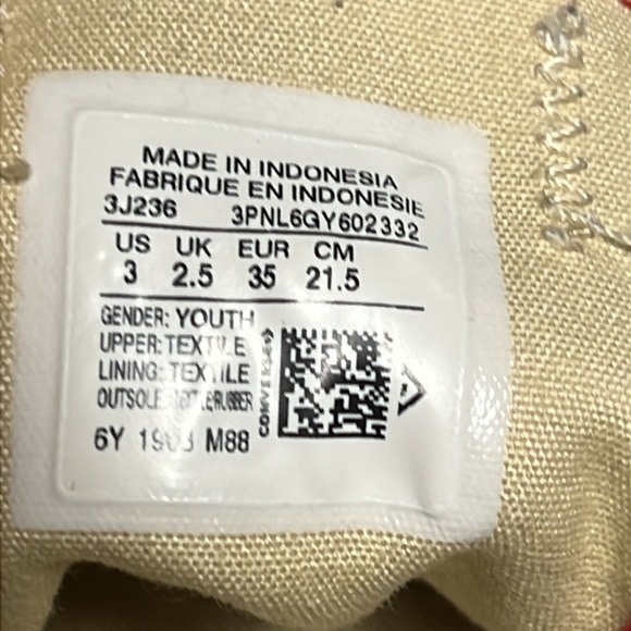 Preppy Converse All Star Red Shoes - Picture 6 of 10